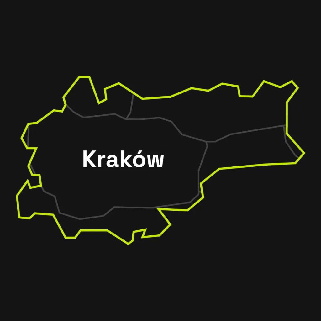 krakow mapka